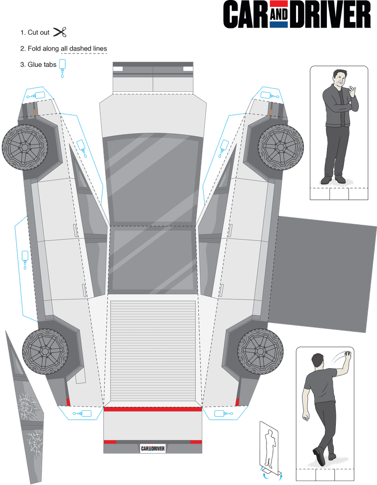 Tesla Cybertruck PSA: Cybertruck body shell exoskeleton is not one contiguous piece of bent steel Cybertruck Origami