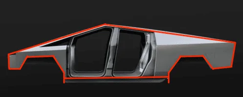 Tesla Cybertruck Cybertruck Body Prototype Casting spied uncovered!! 😲 1670645124443