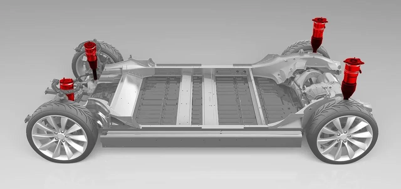 Tesla Cybertruck Cybertruck Body Prototype Casting spied uncovered!! 😲 tesla-model-s-chassis-and-air-suspension