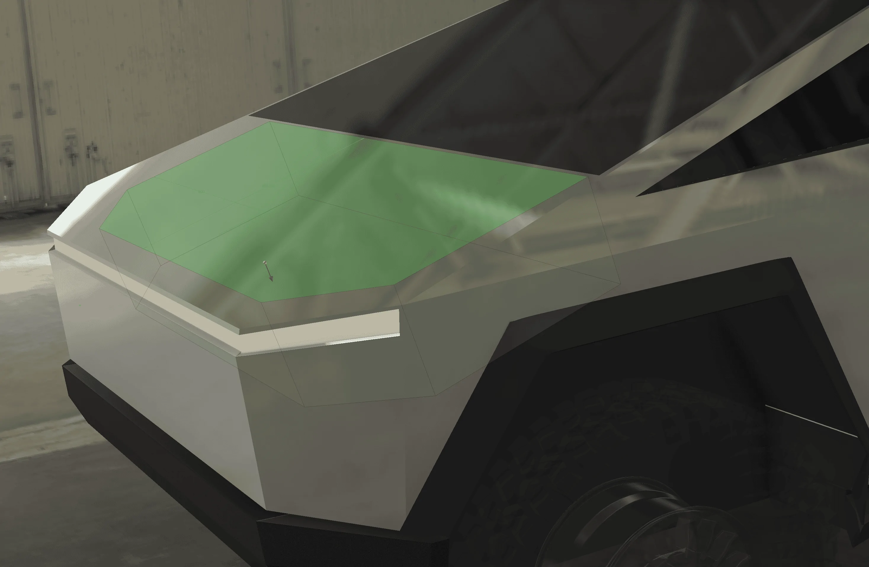 Tesla Cybertruck FRUNK on the Cybertruck? CT Frunk Wide 280l