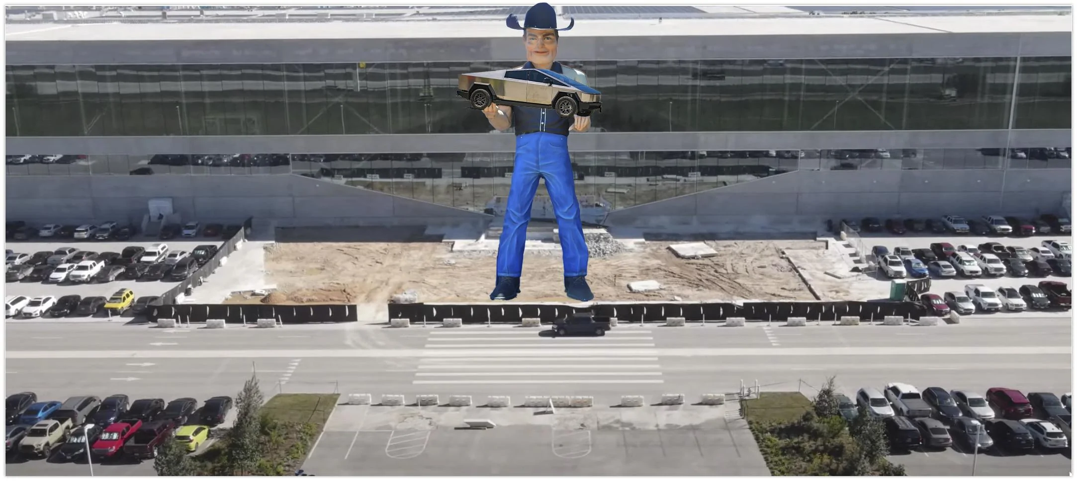 Texas Giga Factory New Entrance monument.jpg