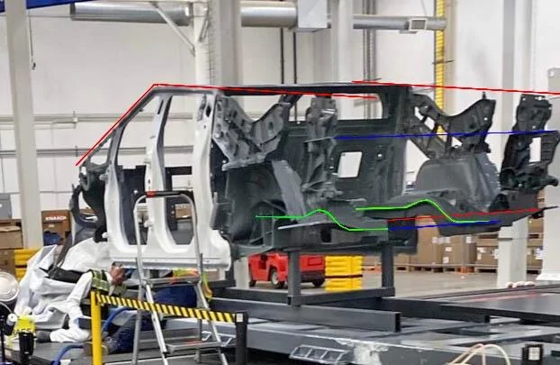 Tesla Cybertruck Cybertruck Body Prototype Casting spied uncovered!! 😲 6CA0645F-573B-4DED-A7F3-0AF812C8BC54