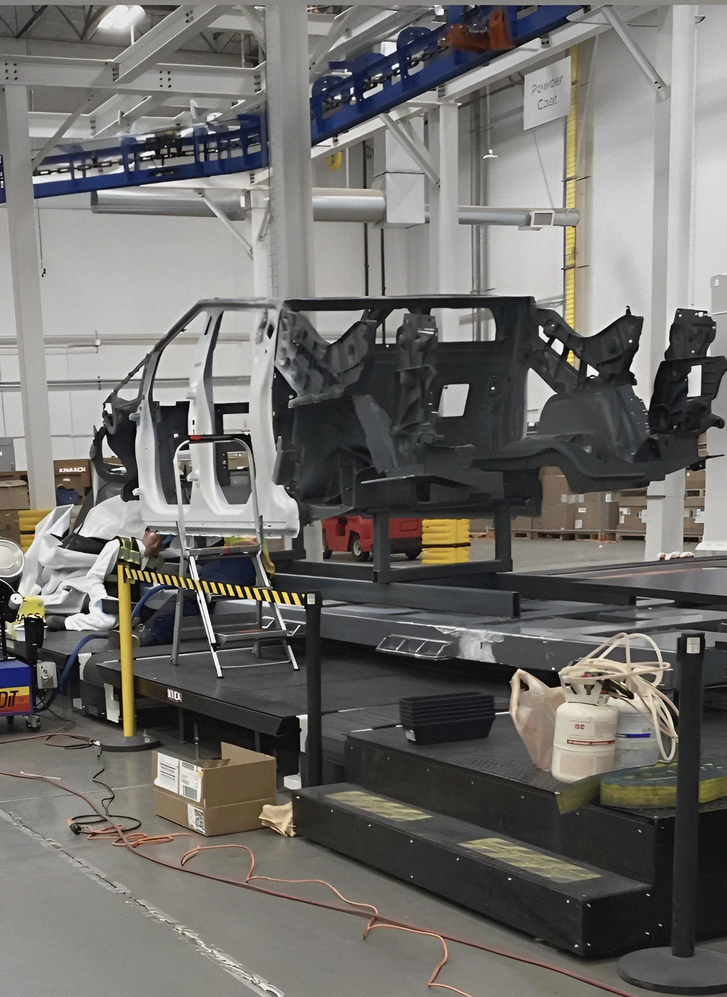 Tesla Cybertruck Cybertruck Body Prototype Casting spied uncovered!! 😲 1670712585483_s66qji_2_1