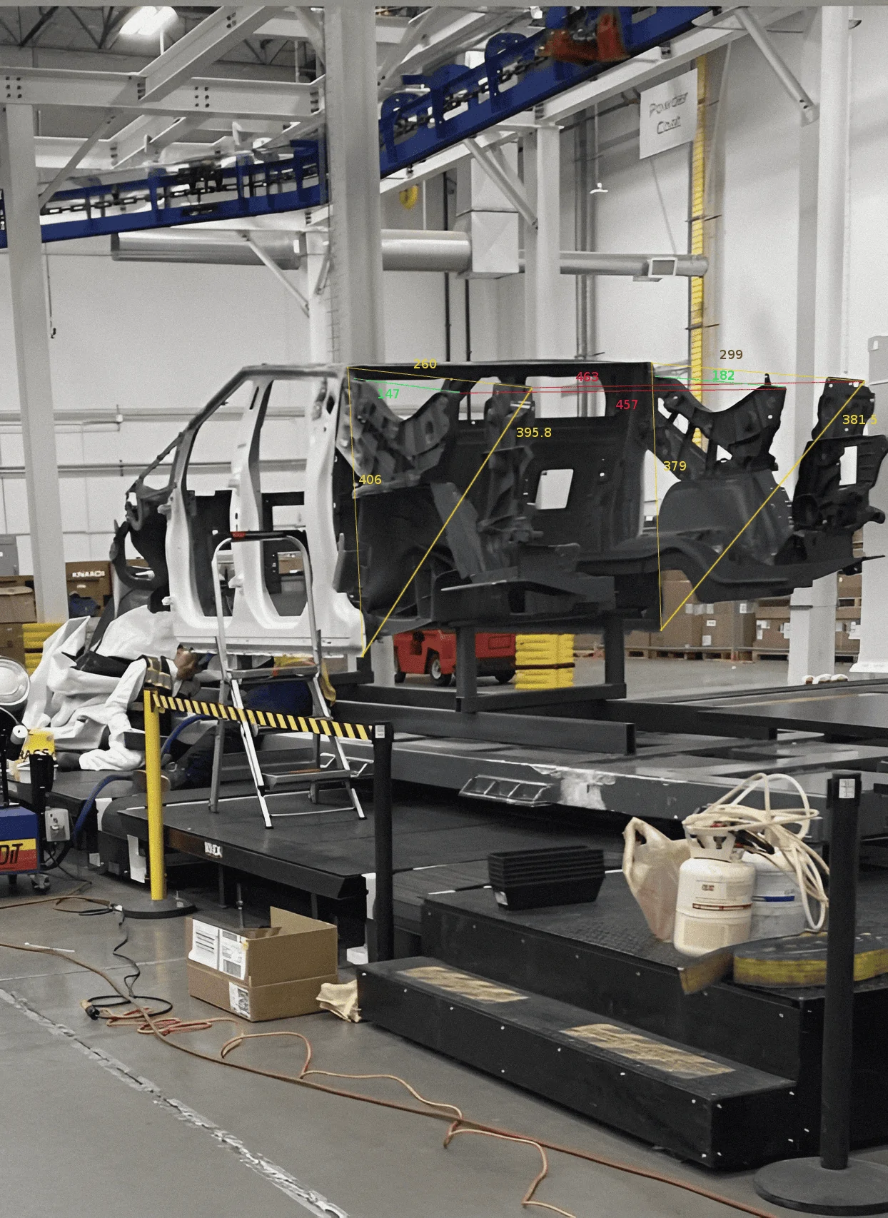 Tesla Cybertruck Cybertruck Body Prototype Casting spied uncovered!! 😲 mega castmeasured