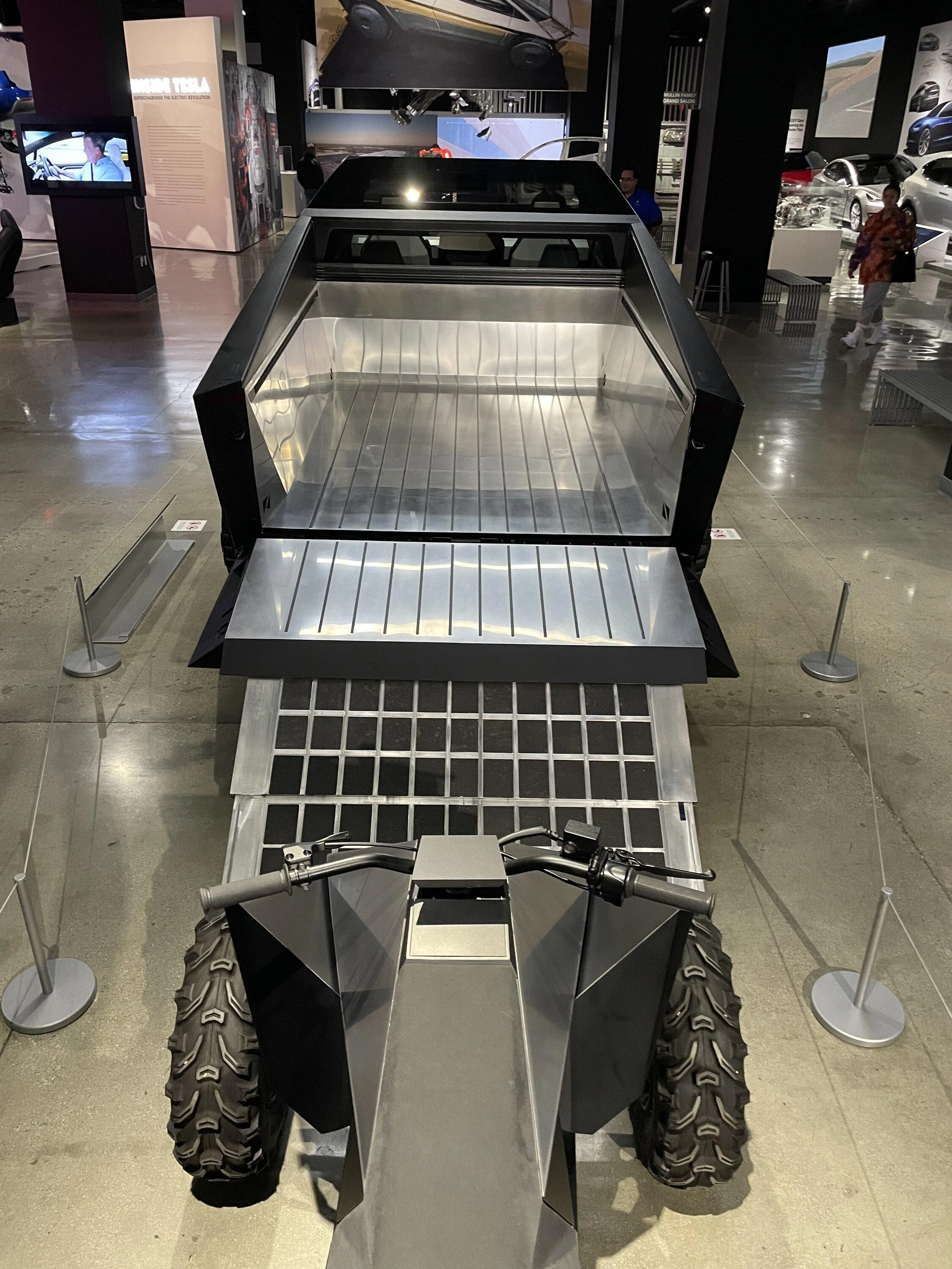 Tesla Cybertruck A look at Cybertruck & Cyberquad inside Tesla’s Peterson Museum Exhibit 312EB059-316E-43FB-B8C2-AE4E7BAD3DE6