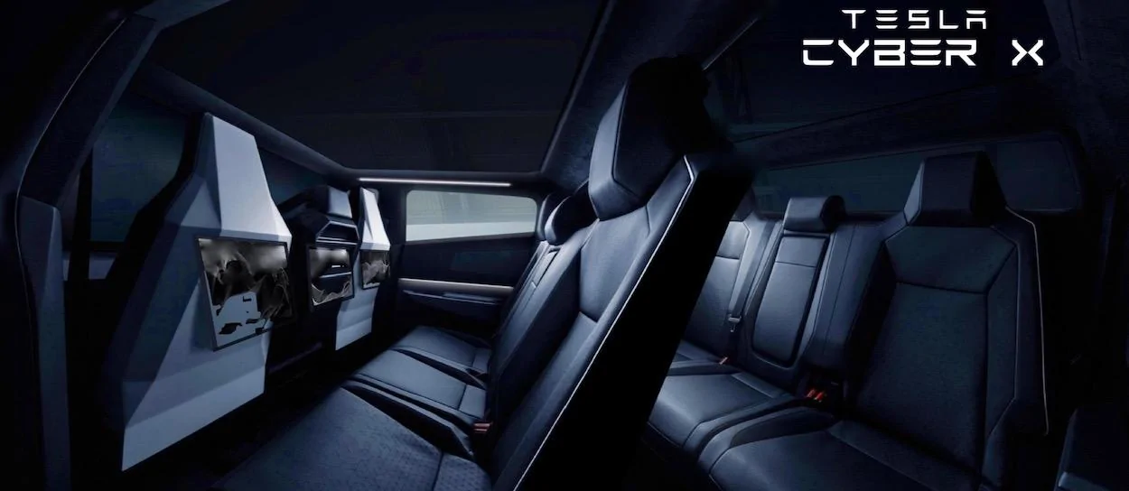 Tesla Cybertruck 3-Row Cybertruck SUV Possible? Tesla-Cybertruck-SUV-interior