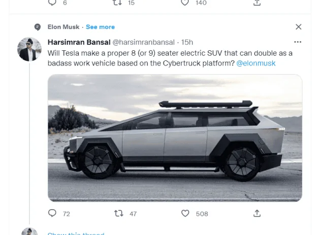 Tesla Cybertruck 3-Row Cybertruck SUV Possible? QQ图片20221227232315