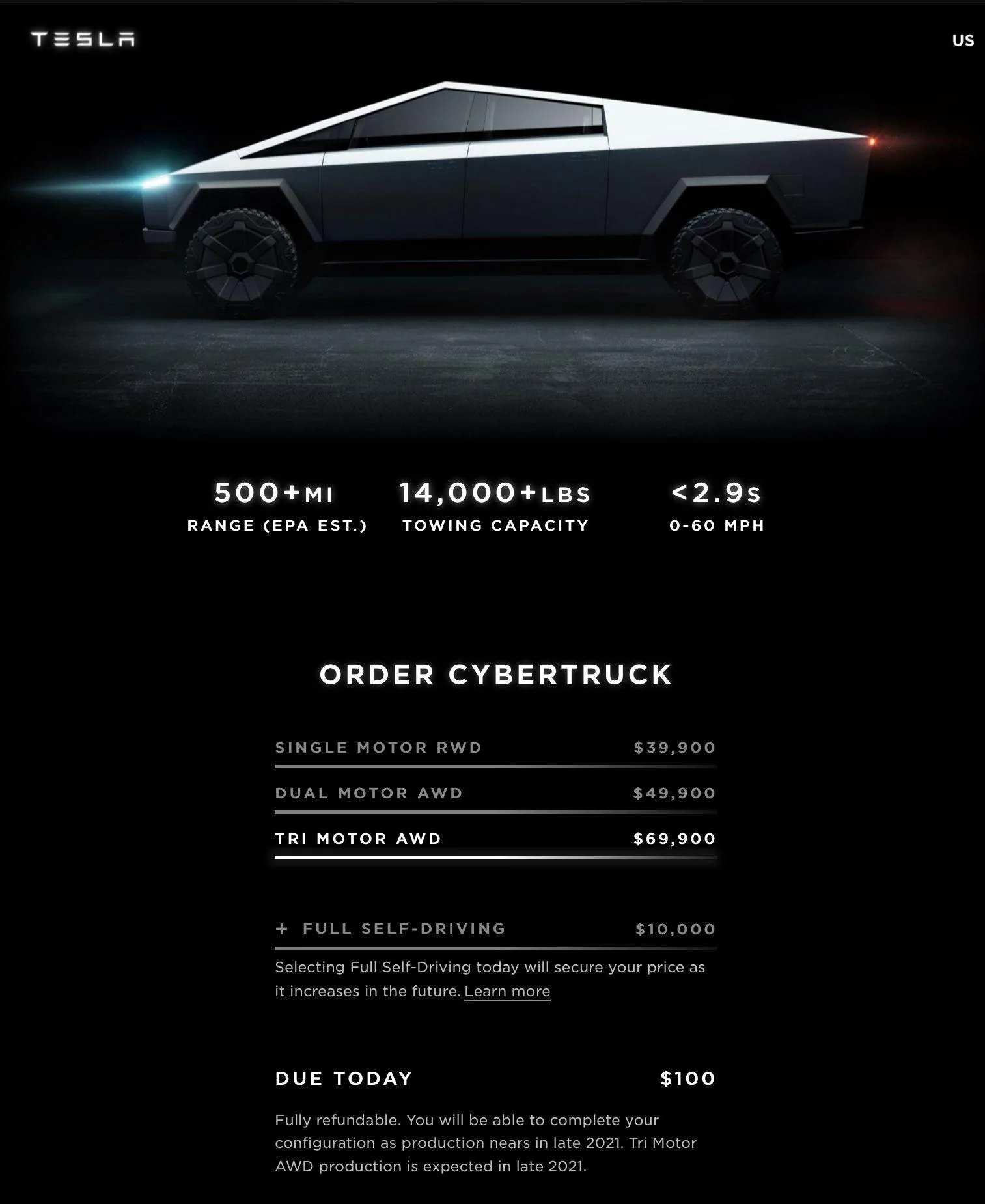 Tesla Cybertruck Any 500mi range updates? Screen Shot 1
