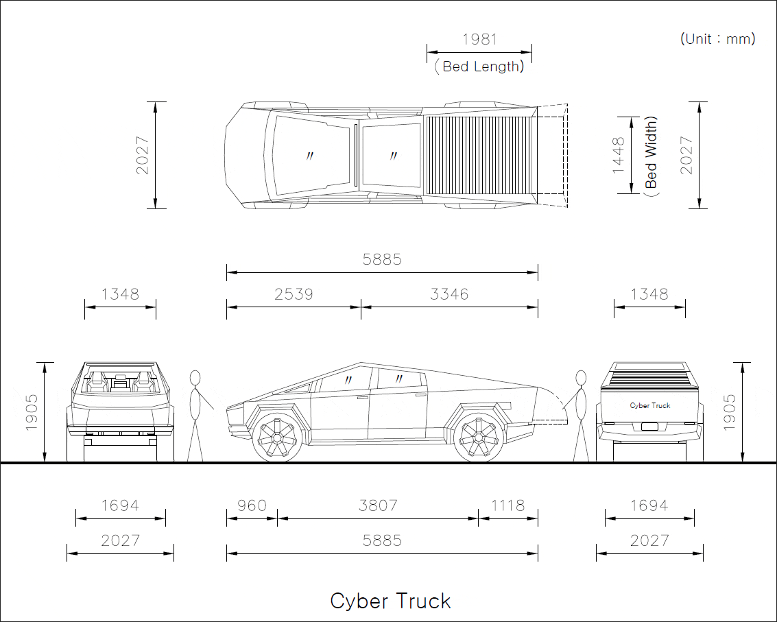 Tesla Cybertruck 3-Row Cybertruck SUV Possible? CyberTruck&Van&Wagon-an