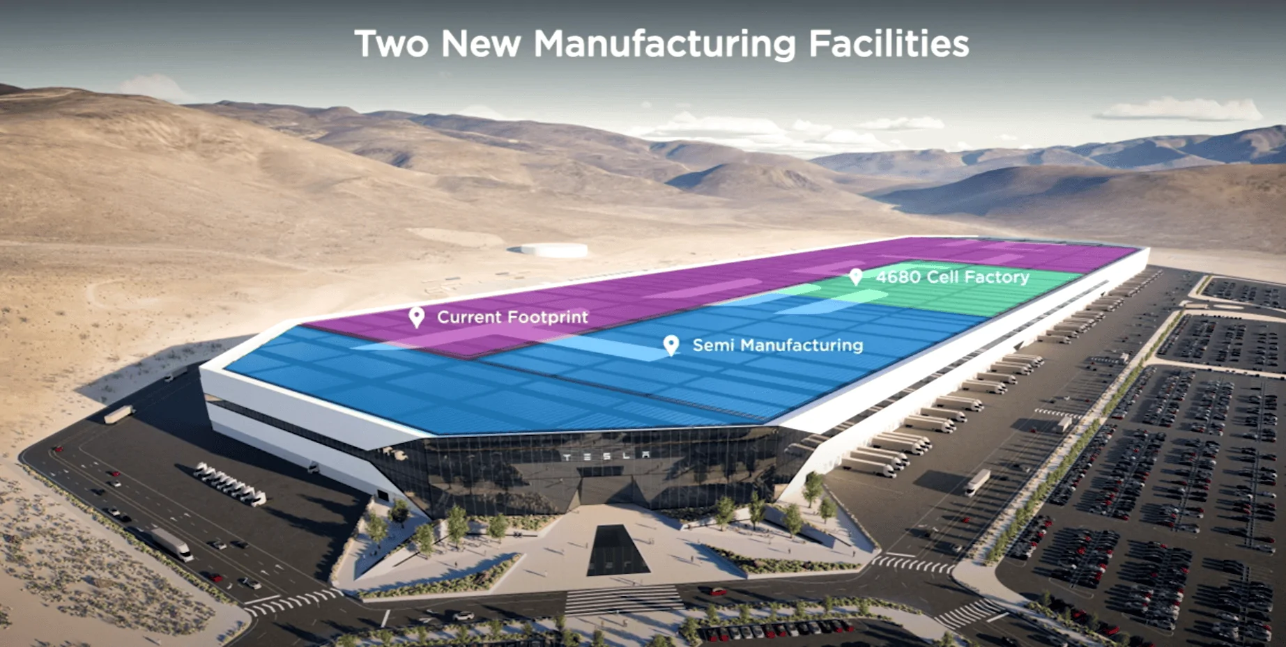 Tesla Cybertruck Tesla plans $3.6 B Nevada Expansion to Make Semi Trucks and Battery Cells Nevada Phase 2