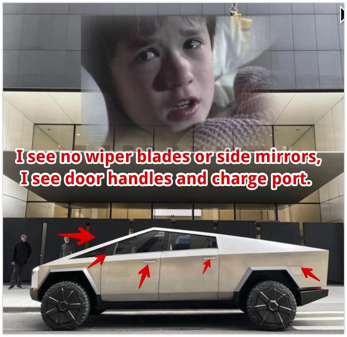 Tesla Cybertruck Elon: "I was just reviewing the production beta Cybertruck. It is incredible." I s