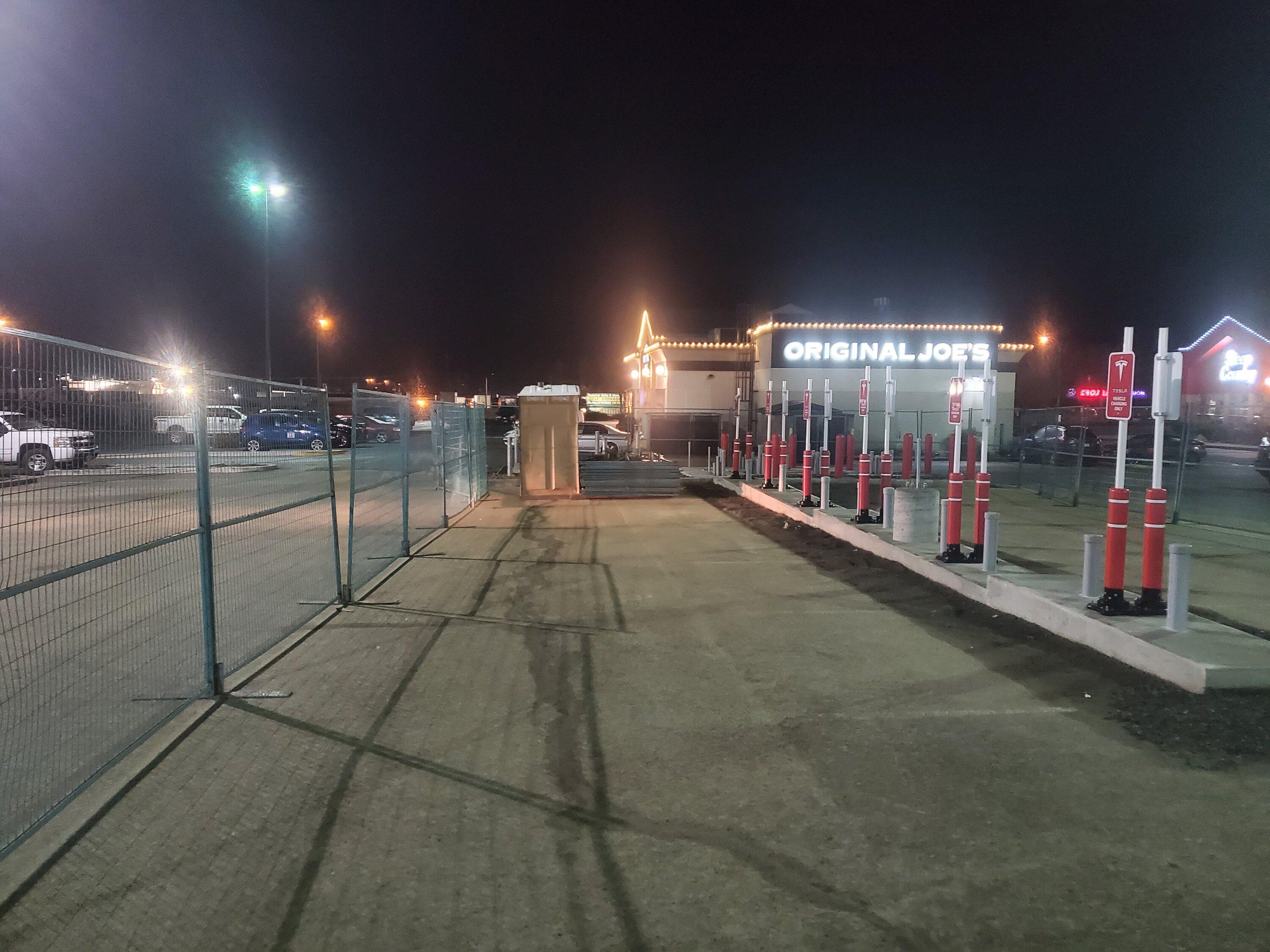 Tesla Cybertruck Second Tesla Supercharger in Nanaimo 20230211_222925