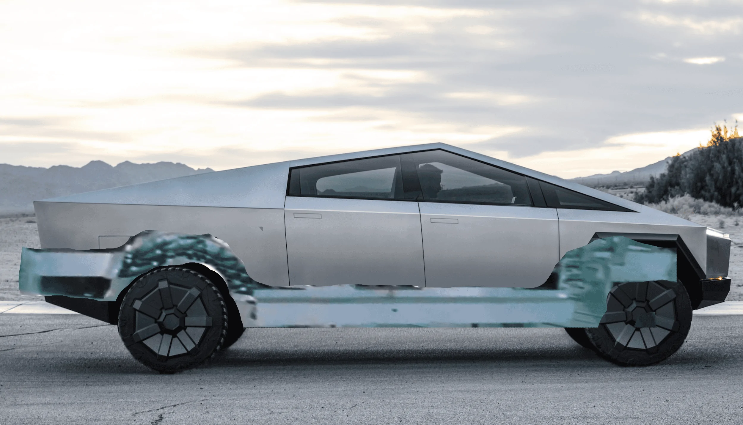 Tesla Cybertruck Is this a Cybertruck casting / frame / part shown in video posted by Tesla? 1676423264569