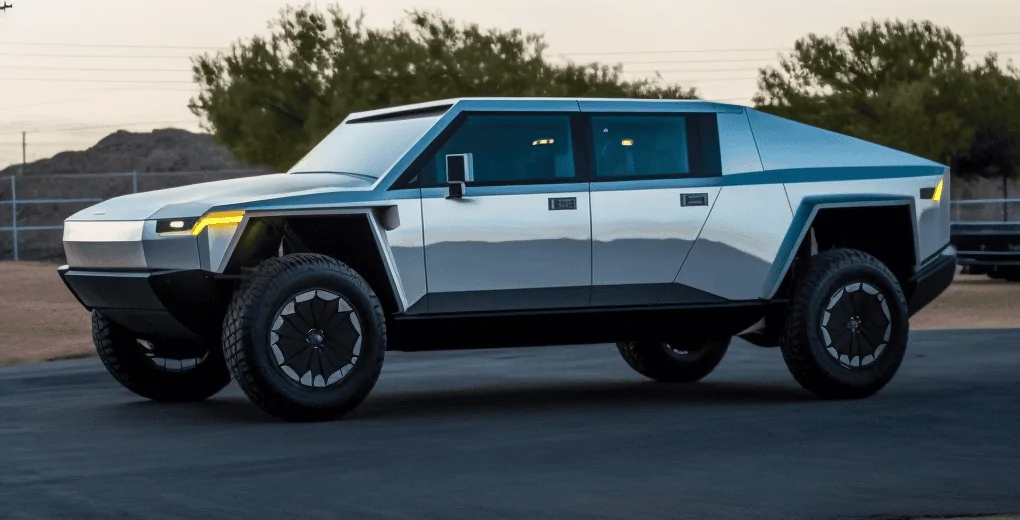 Tesla Cybertruck I used AI to blend the Cybertruck with other vehicles.  Here are the results. cyber hummer