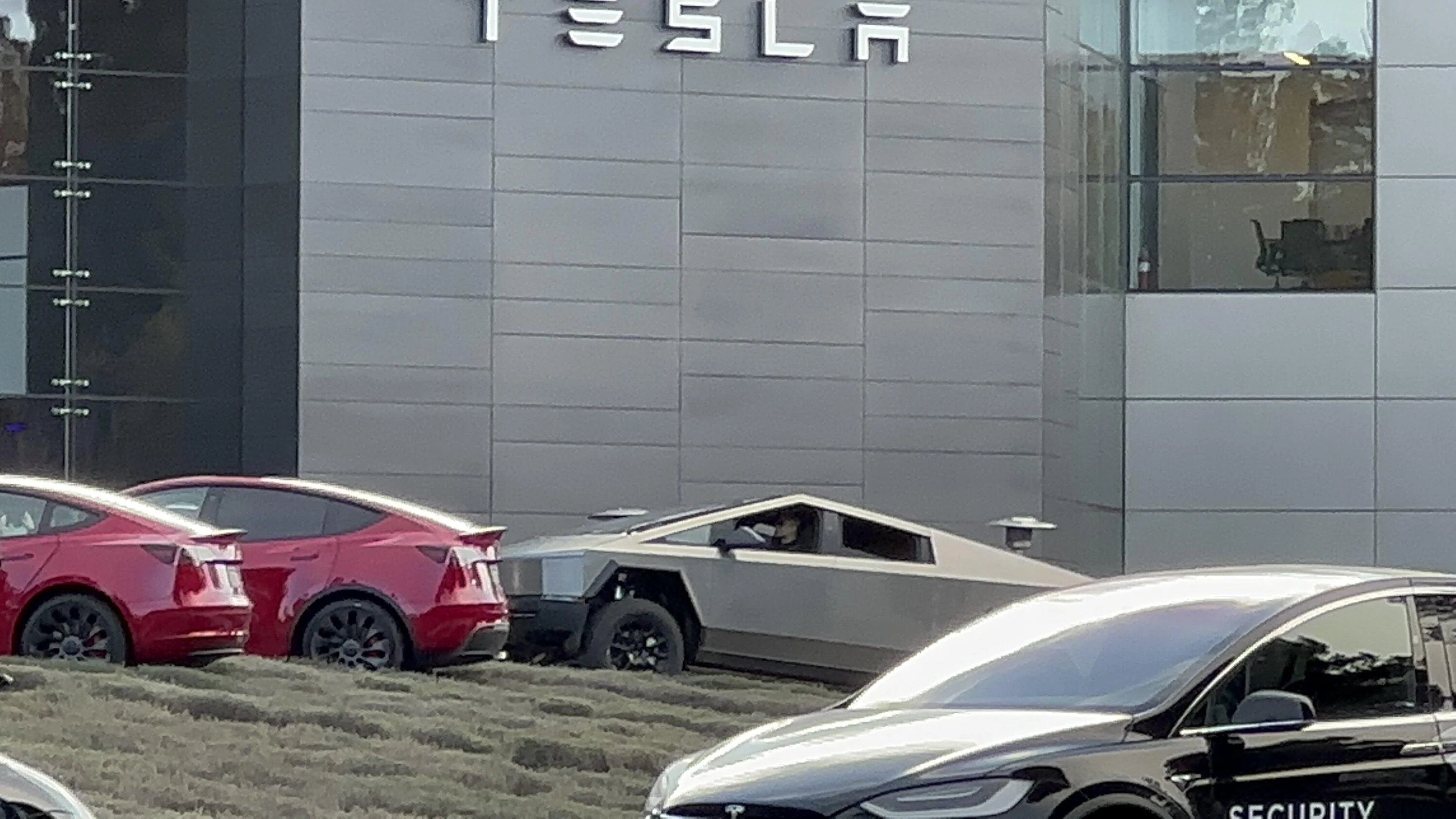 Tesla Cybertruck Latest Cybertruck spotted "off road" at Tesla Campus for Engineering Event!!! 👀 [VIDEO] 1677115303791