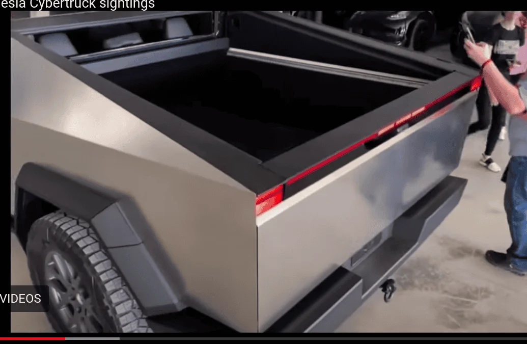 Tesla Cybertruck 90 seconds of new CT footage from Cyber Rodeo Screenshot 2023-03-02 12.34.39 PM