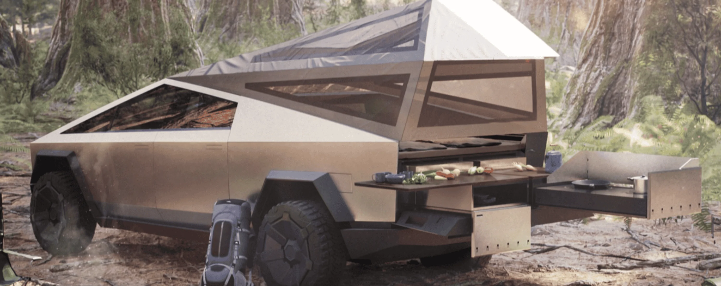 Tesla Cybertruck Confirmed Cybertruck specs: 5% smaller, 6x4 bed size, 5 seats, frunk, no pass through & more... (info from Tesla employee at Investor Day) 1677790492487