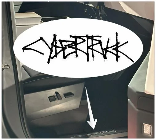 Tesla Cybertruck Door sill plate w/ Cybertruck logo spotted on beta prototype 056DFA31-9606-4C5B-8C38-B5970D59C59B