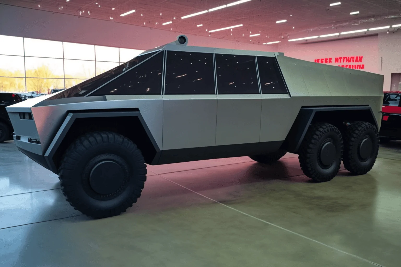 Tesla Cybertruck I used AI to blend the Cybertruck with other vehicles.  Here are the results. cyber m35