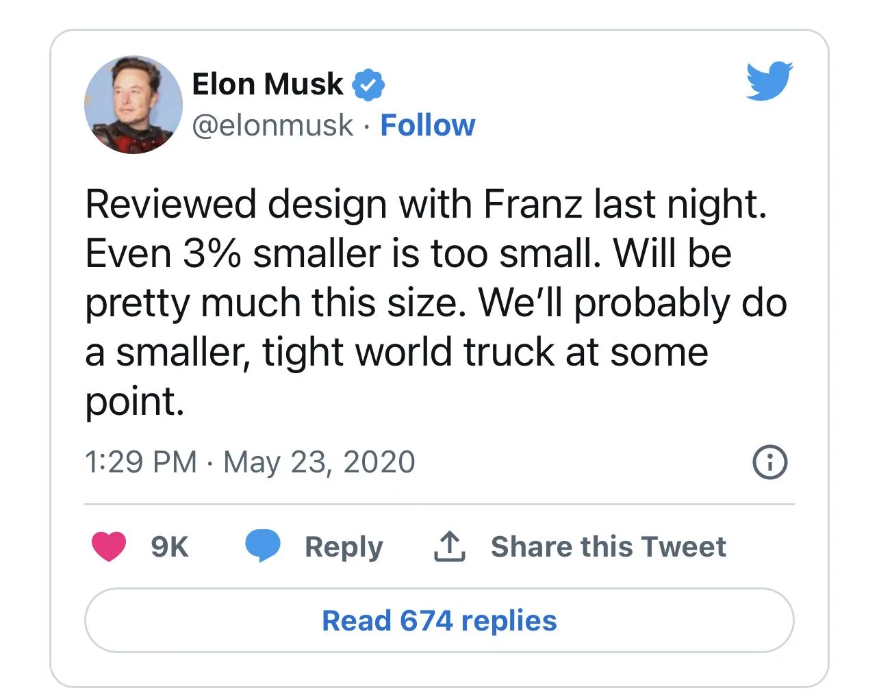 Tesla Cybertruck The Beta CT dimensions are now perfection A1B4AF20-5D76-400A-B01B-2FFC1A9EEFE9