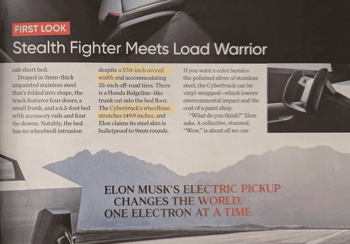 Tesla Cybertruck How big do you WANT the Cybetruck to be? 1678379702647