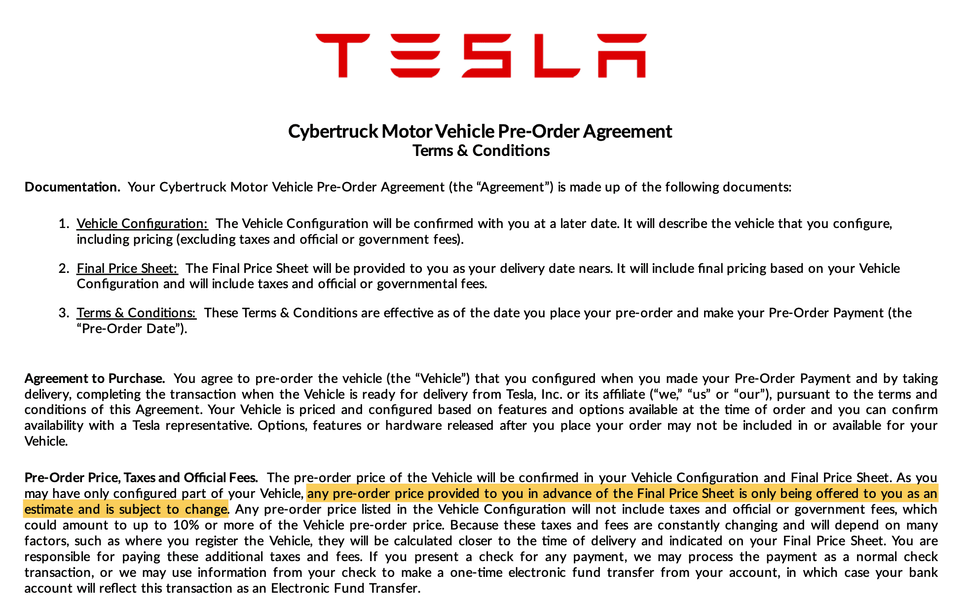 Tesla Cybertruck Honoring Original Estimated Pricing Screenshot 2023-03-12 at 16.11.38