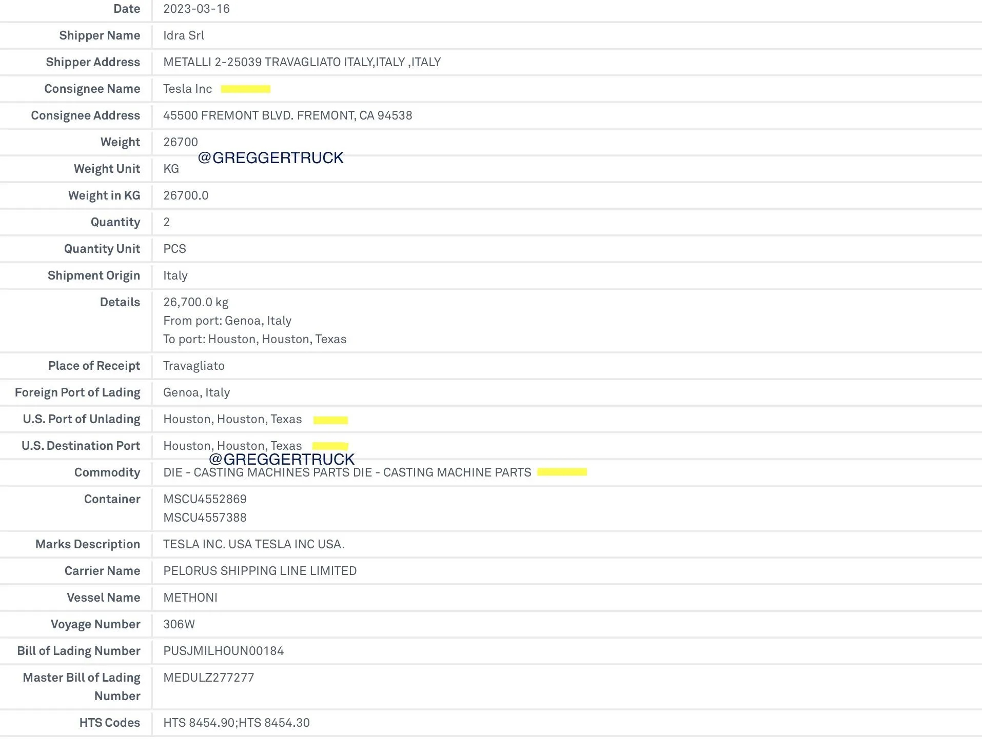 Tesla Cybertruck Second 9kT IDRA Press looks to be arriving at Giga Austin! Frr5PY-agAEjmVN (1)