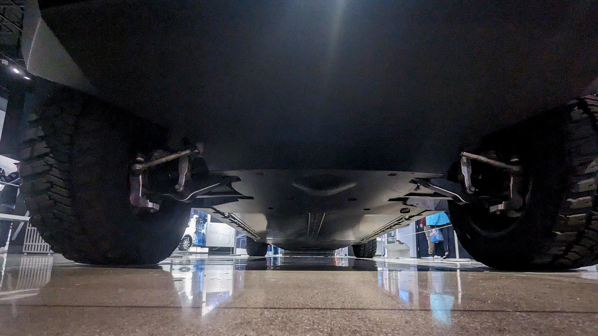 Tesla Cybertruck Can we talk Skid Plates? underside