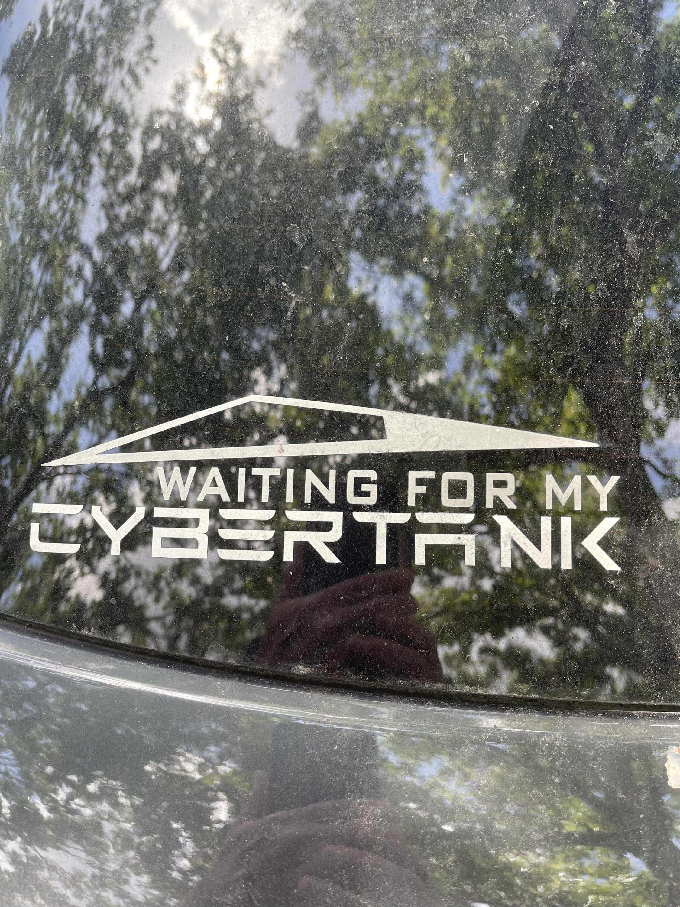 Tesla Cybertruck Cybertruck Bumper Sticker ideas 6A14E98B-D007-4A8E-9722-09C0BDB89460