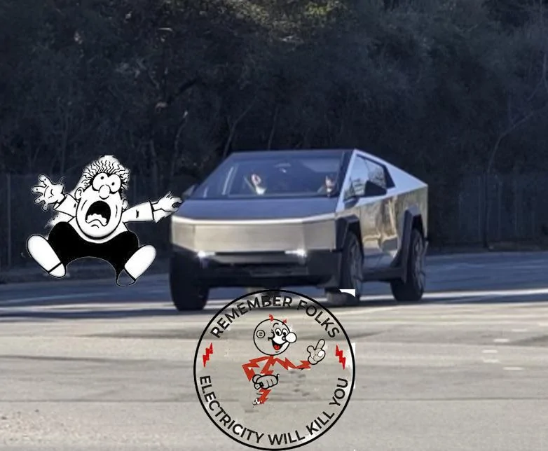 Tesla Cybertruck Security - possible to electrify Cybertruck outer body on demand for protection? electricity copy