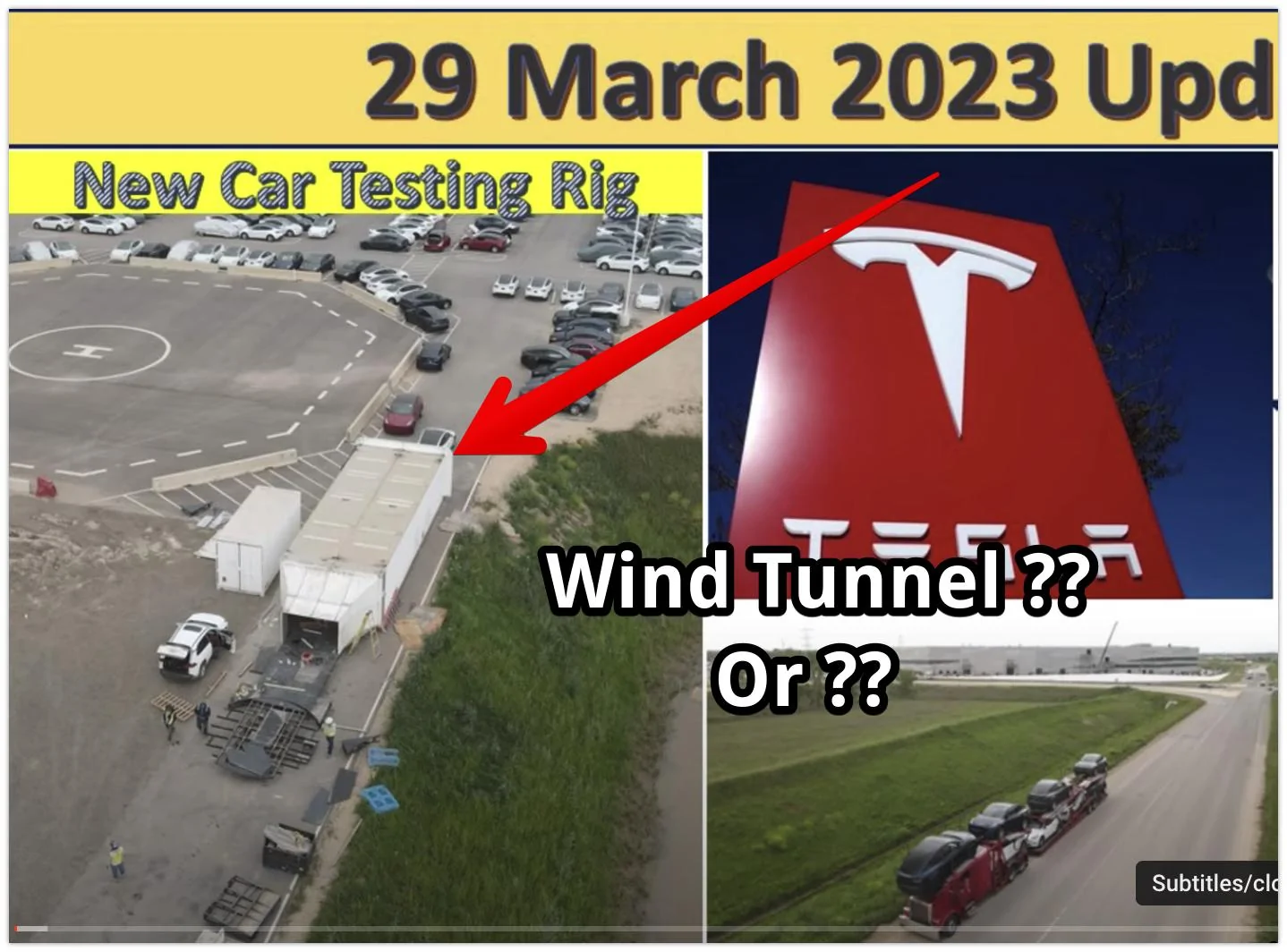 Tesla Cybertruck Portable Wind Tunnel at Giga Texas-- Jo