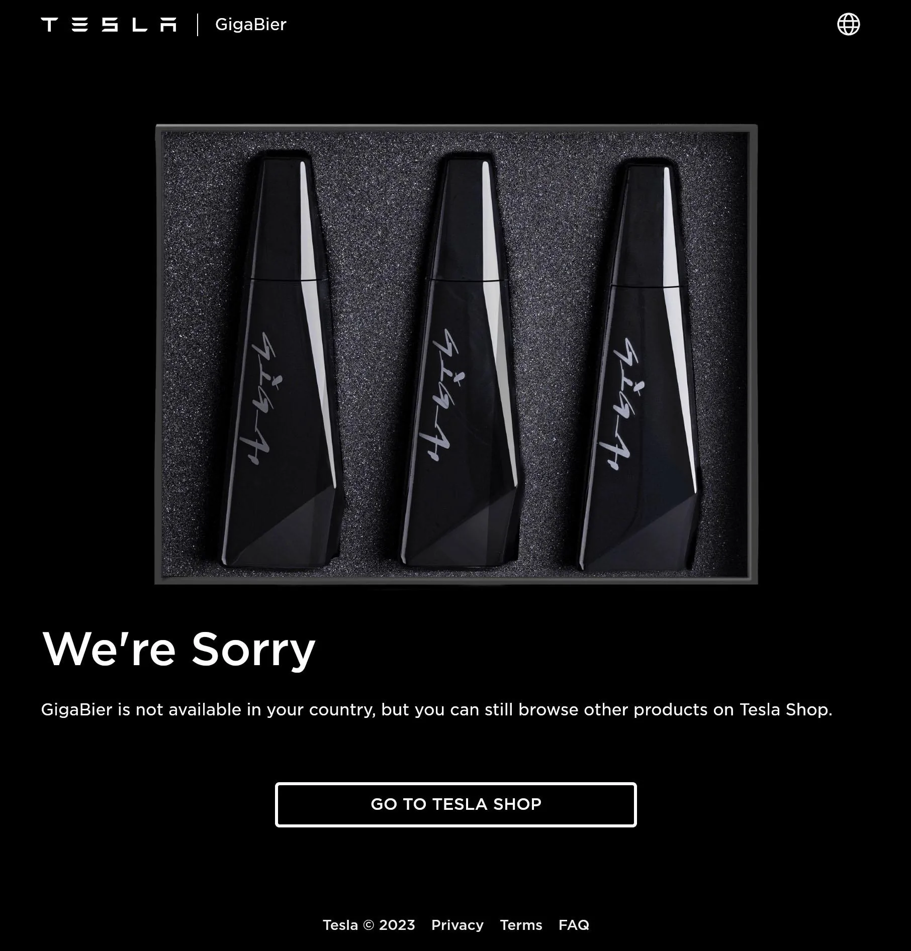 Tesla Cybertruck Gigabier (Tesla beer) is here with Cybertruck inspired bottle! Screenshot_20230330_201427_Chrome (1)