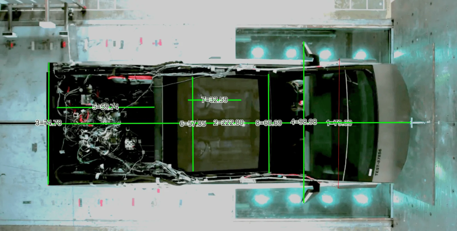 Tesla Cybertruck Crash Test Video Measurements For Cybertruck Dimensions Length Measure (5)