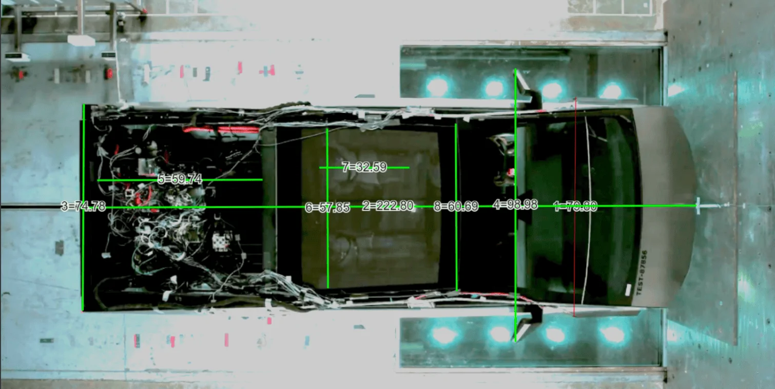 Tesla Cybertruck Crash Test Video Measurements For Cybertruck Dimensions 1680467871992