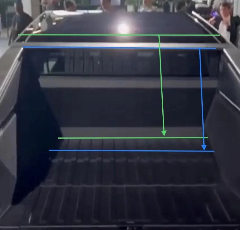 Tesla Cybertruck Crash Test Video Measurements For Cybertruck Dimensions CT Cab pic