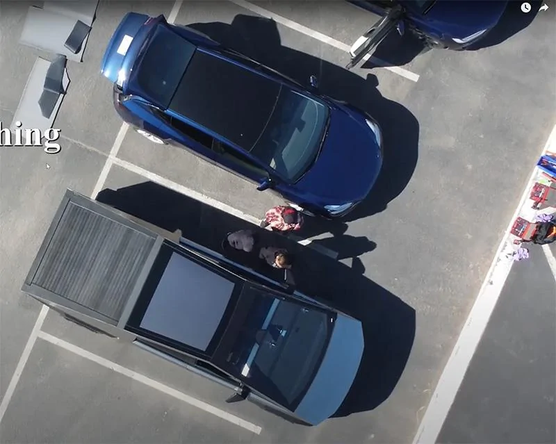 Tesla Cybertruck Cybertruck Again Testing on Fremont Track (4.3.23) w/ Suspension Stress Test Footage Y and CT