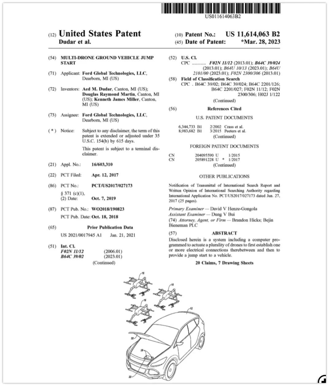 Tesla Cybertruck Ford files patent for drones to jump start vehicles with dead batteries Multiple Drones Could Jump Start Ford Vehicles In The Future 2023-04-06 14-38-51
