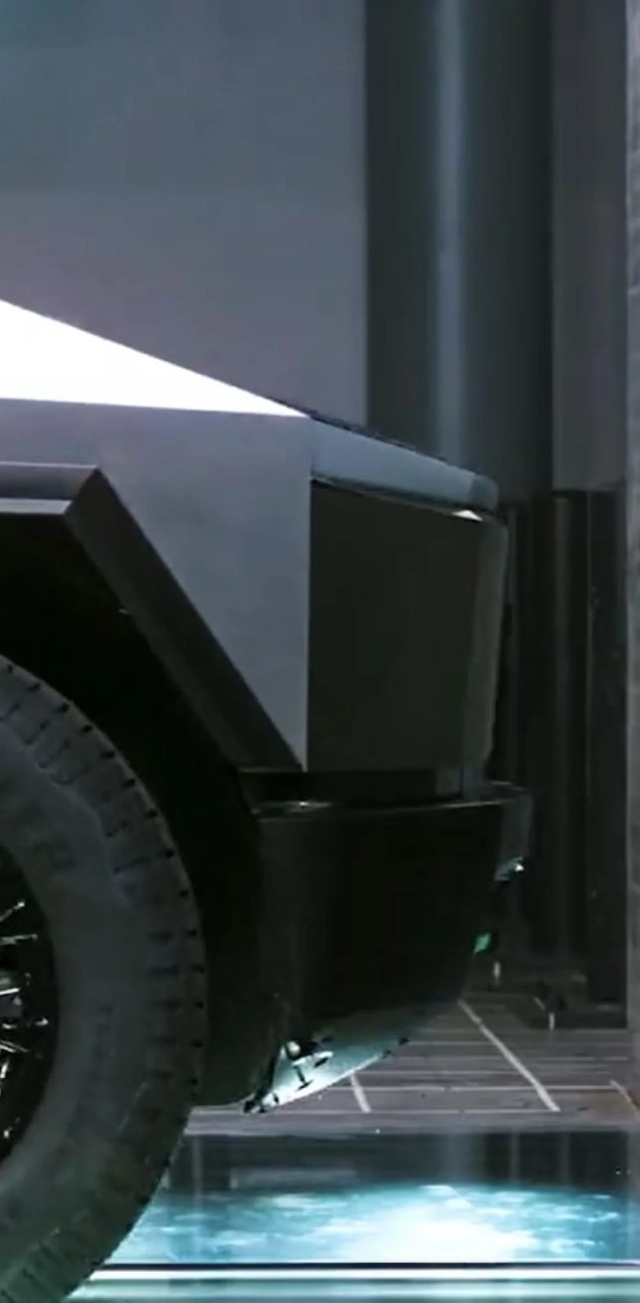 Tesla Cybertruck Steel wheels (steelies) and Wheel Force Transducers (precision measurement equipment) spotted on Cybertruck prototype 4/06/2023 9E52A7F4-ADD5-446C-9F68-1BAF72902D4F