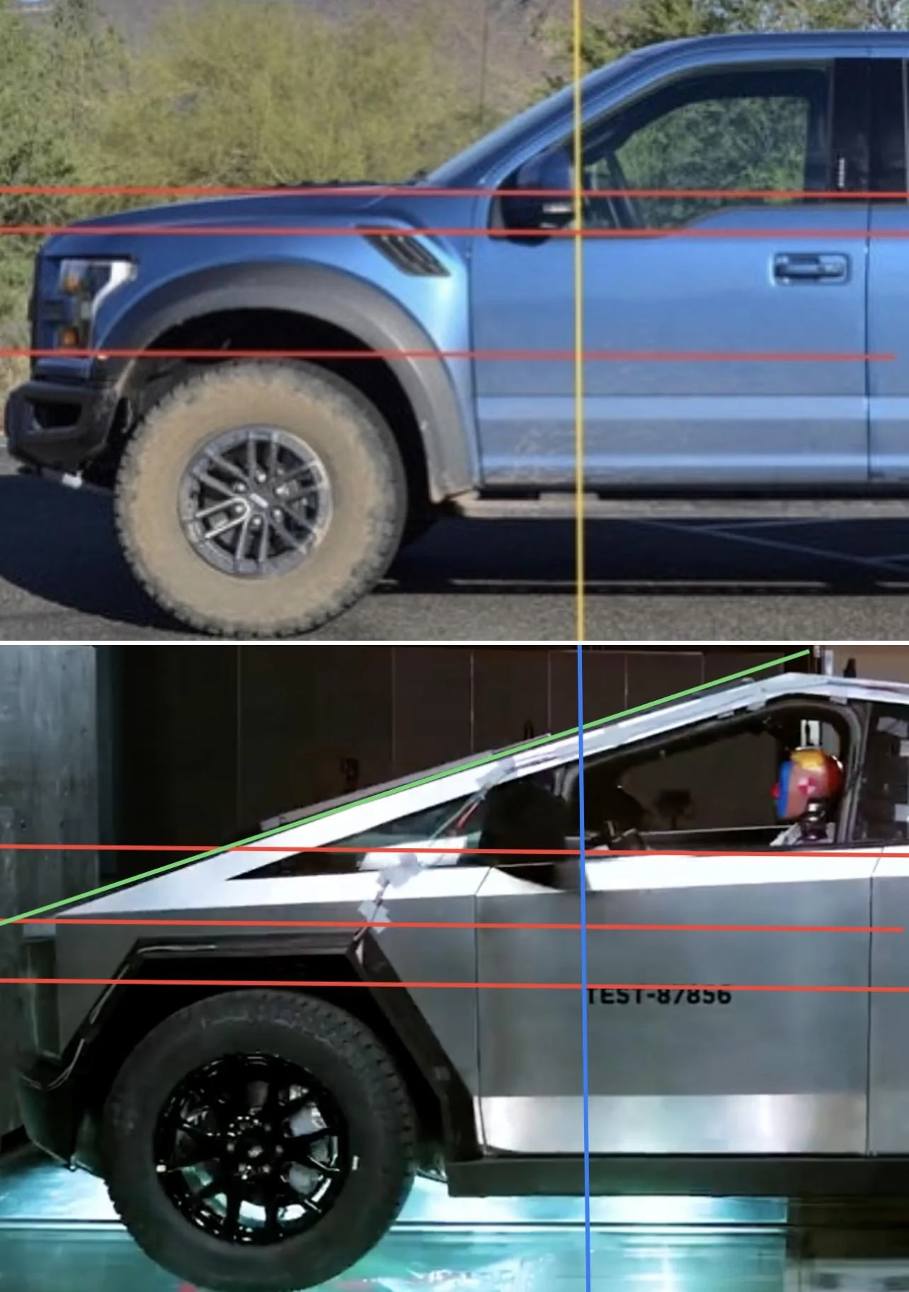Tesla Cybertruck Cybertruck spotted with frunk open, revealing waterfall design! C5E9369C-A6F6-47BB-95F1-D6E6B75B5F74