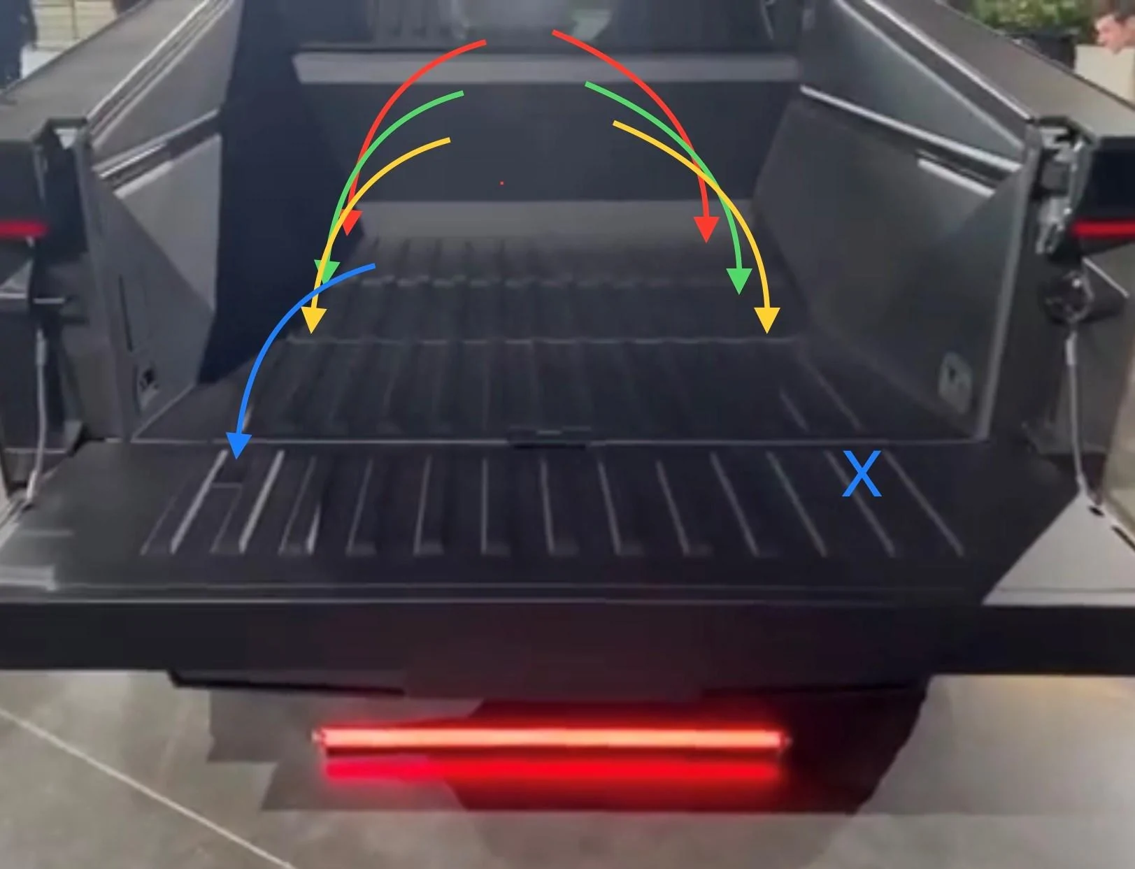 Tesla Cybertruck Mounting (?) Points in Cybertruck Bed Floor - Ideas? ct bed