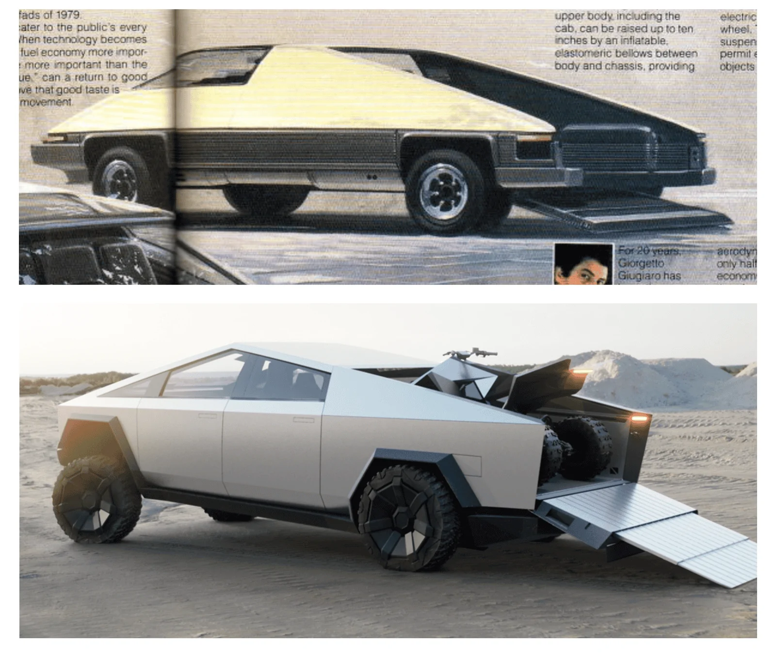 Tesla Cybertruck Was the F-117A Nighthawk a styling influence? 1681592744037