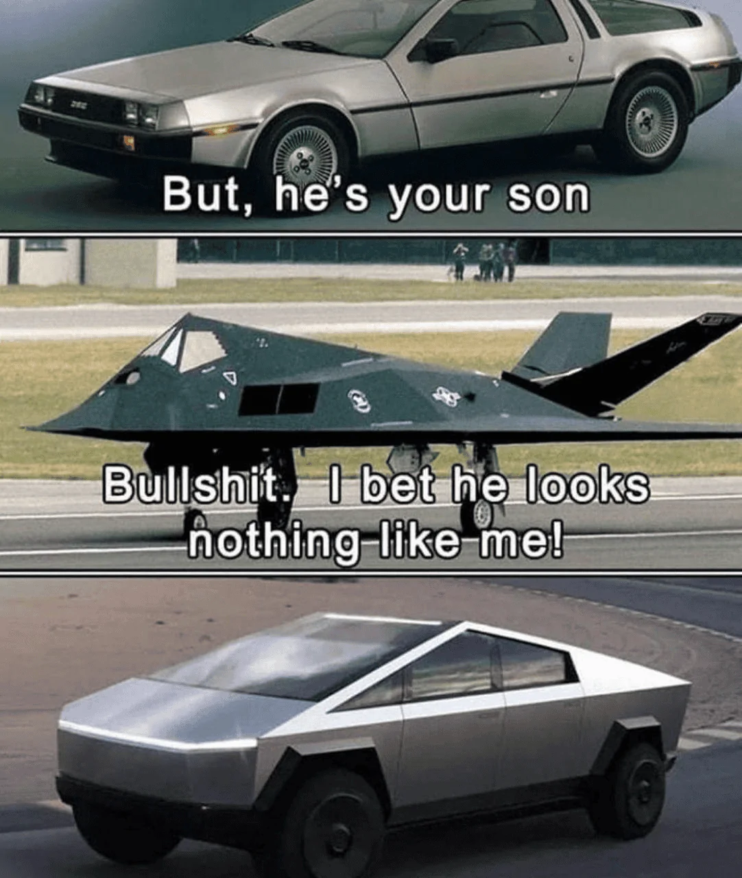Tesla Cybertruck Was the F-117A Nighthawk a styling influence? 1681593047911