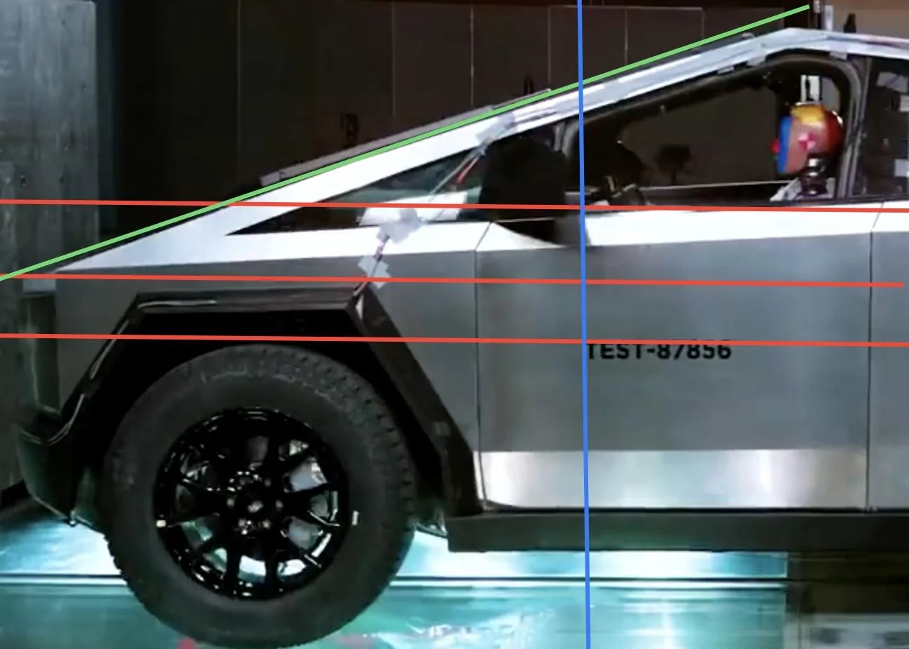 Tesla Cybertruck Cybertruck spotted with frunk open, revealing waterfall design! DBAC743F-C4E5-4932-A95B-C120B31AEB22