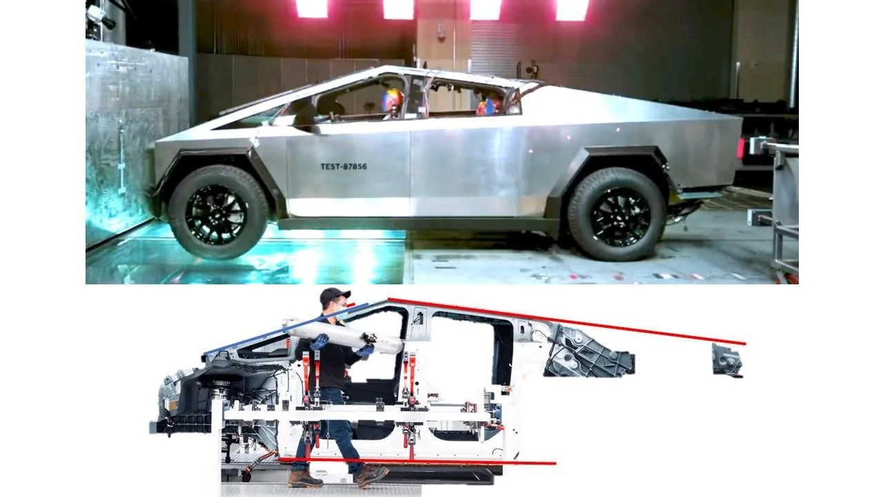 Tesla Cybertruck Cybertruck Front Casting Analysis (and Frunk Implications) - 3 vs 2 Chickens Slide2