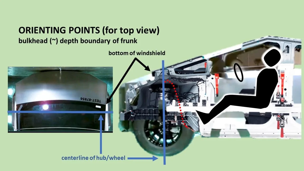 Tesla Cybertruck Cybertruck Front Casting Analysis (and Frunk Implications) - 3 vs 2 Chickens Slide25