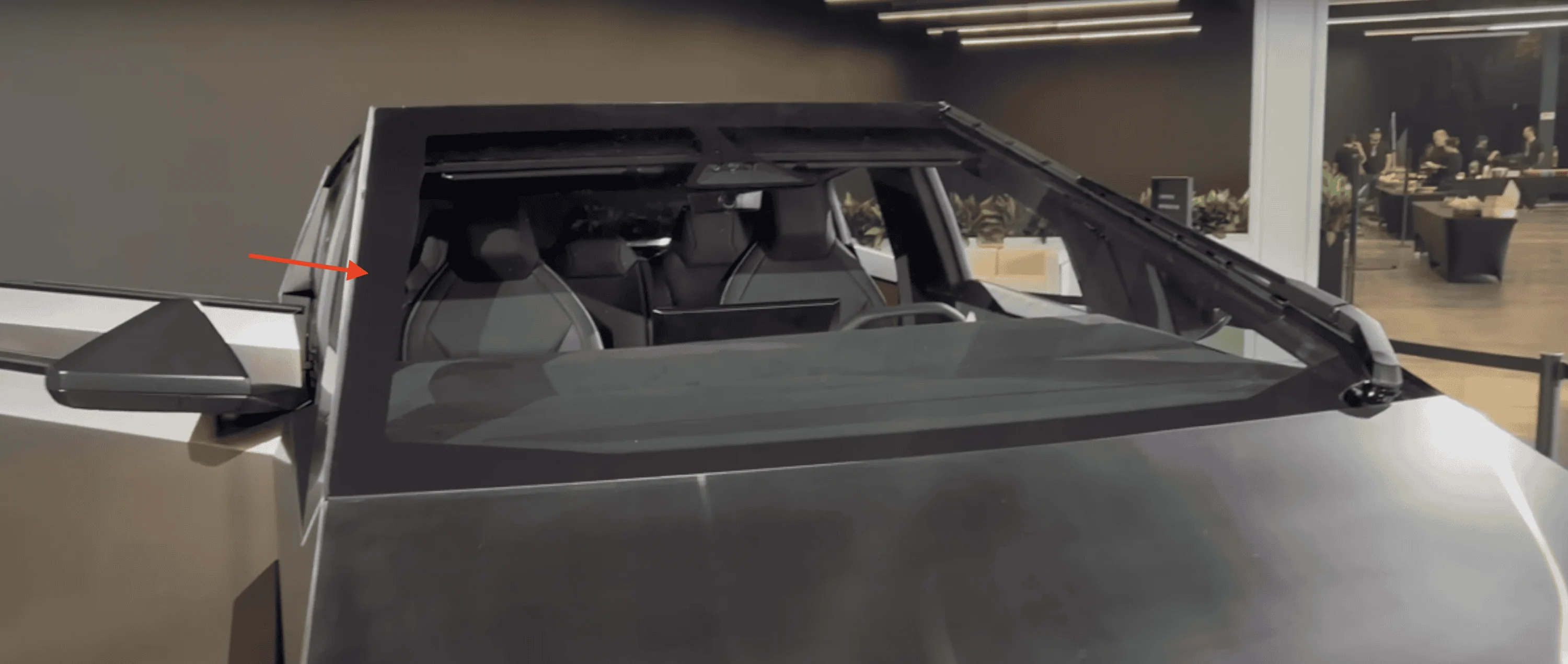 Tesla Cybertruck Can you spot the differences? windshield outlin