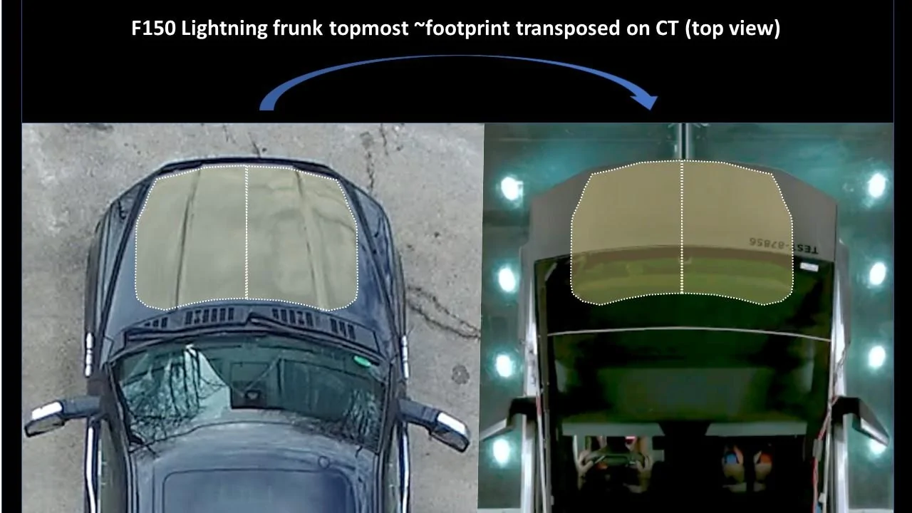 Tesla Cybertruck Cybertruck Front Casting Analysis (and Frunk Implications) - 3 vs 2 Chickens Slide4
