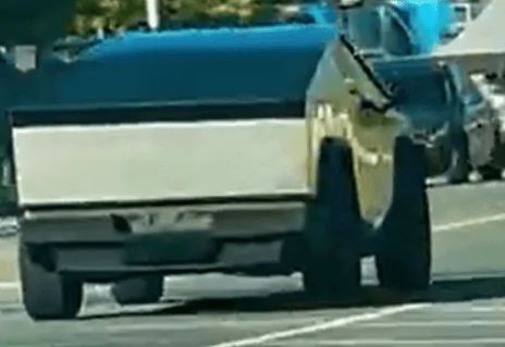 Tesla Cybertruck Cybertruck spotted driving in CA (4/20/23) - follow footage video! 1682447405869