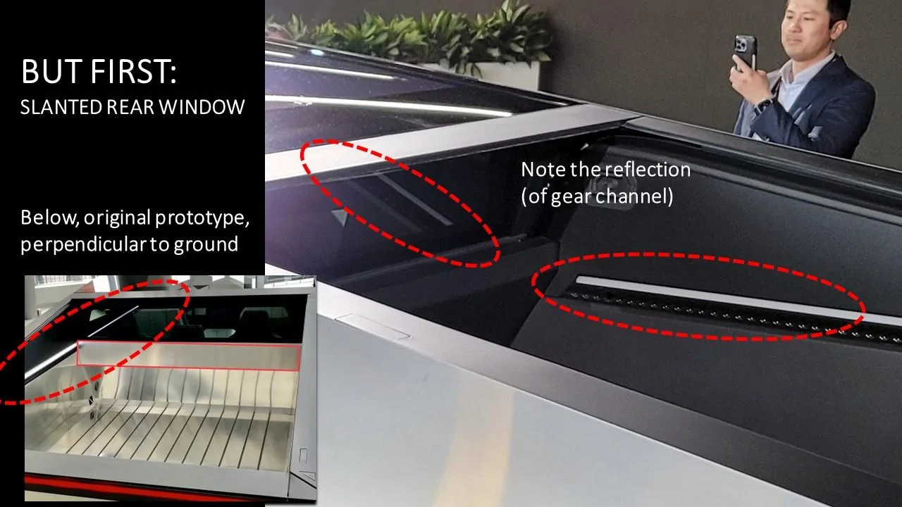 Tesla Cybertruck Pre-Production Proto Bed and Bulkhead Features Analysis Slide12
