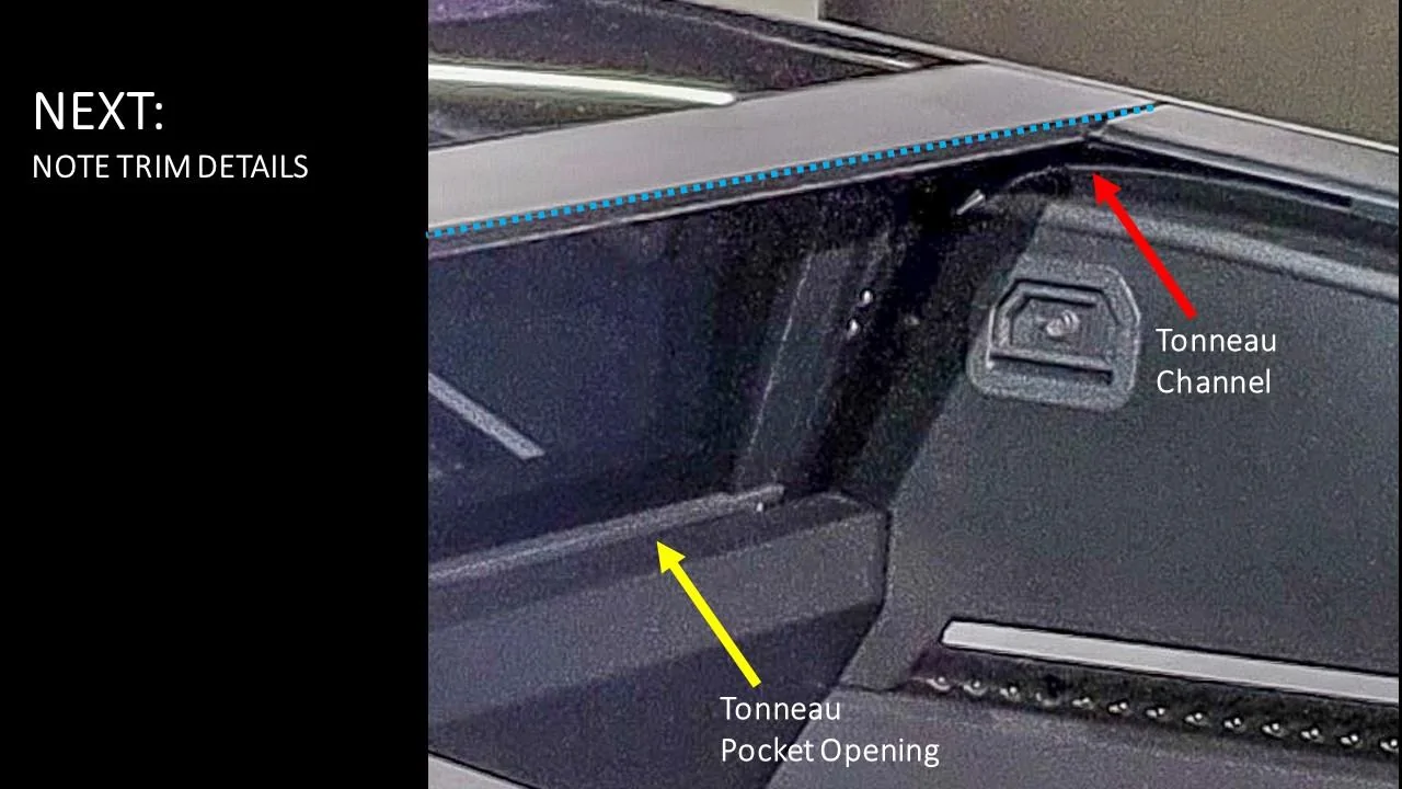 Tesla Cybertruck Pre-Production Proto Bed and Bulkhead Features Analysis Slide1